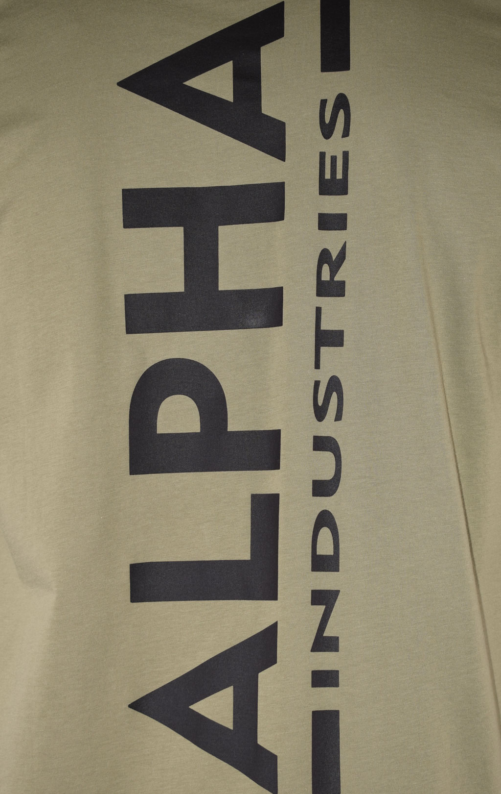 Футболка ALPHA INDUSTRIES BACKPRINT T olive/black 