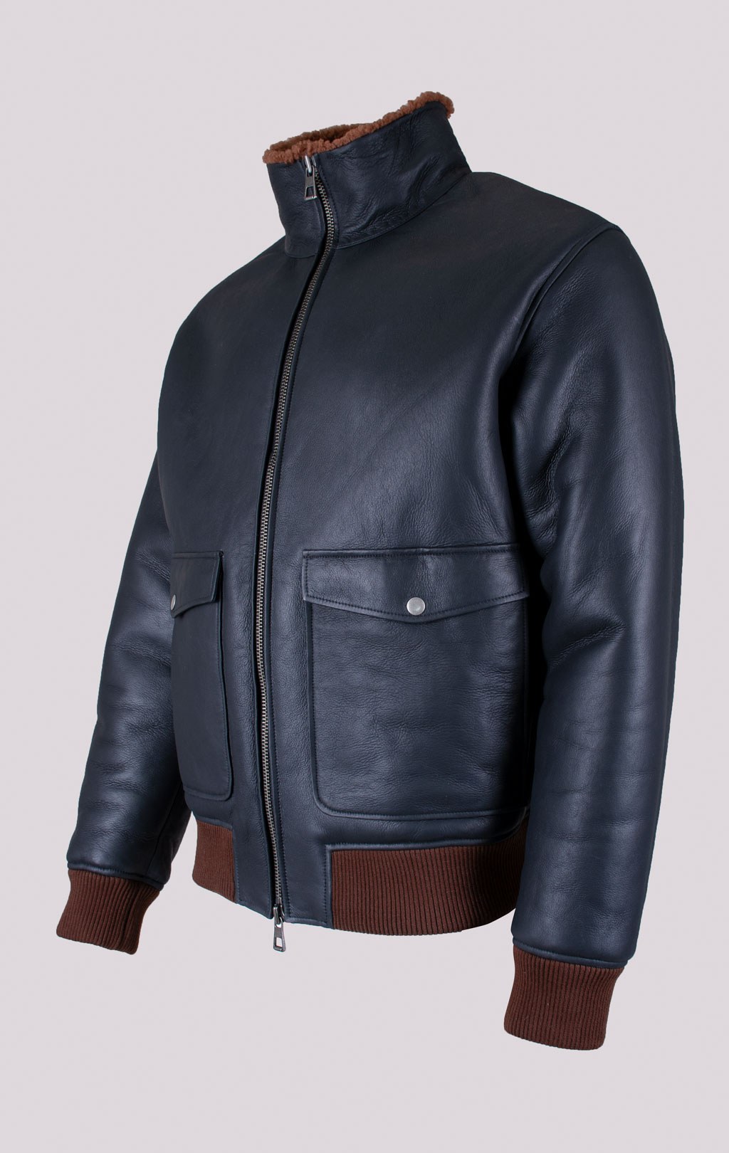 Куртка-пилот KODZIC G-1 кожа/замша dark brown (2050) 