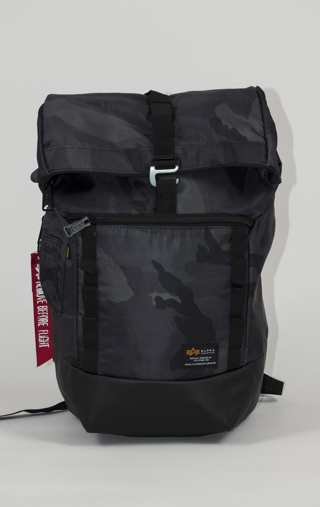 Рюкзак ALPHA INDUSTRIES CREW RT BAG CAMO black camo 