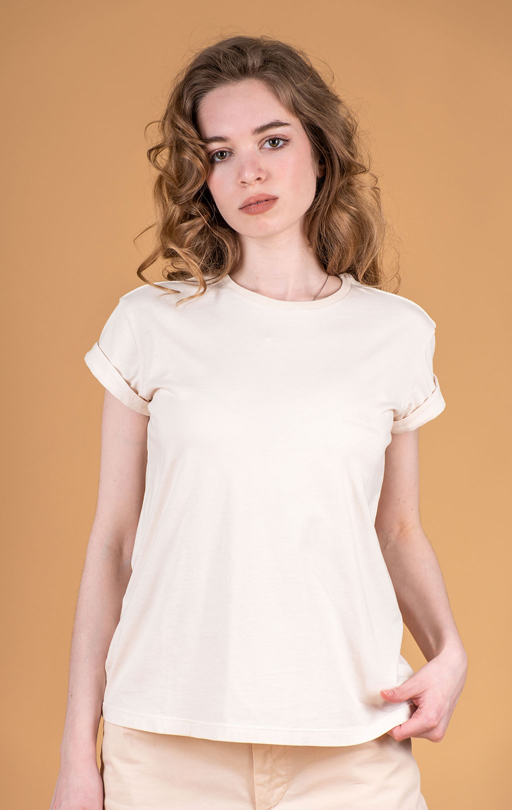 Женская футболка PARAJUMPERS MYRA TEE SS 25 m moonbeam 