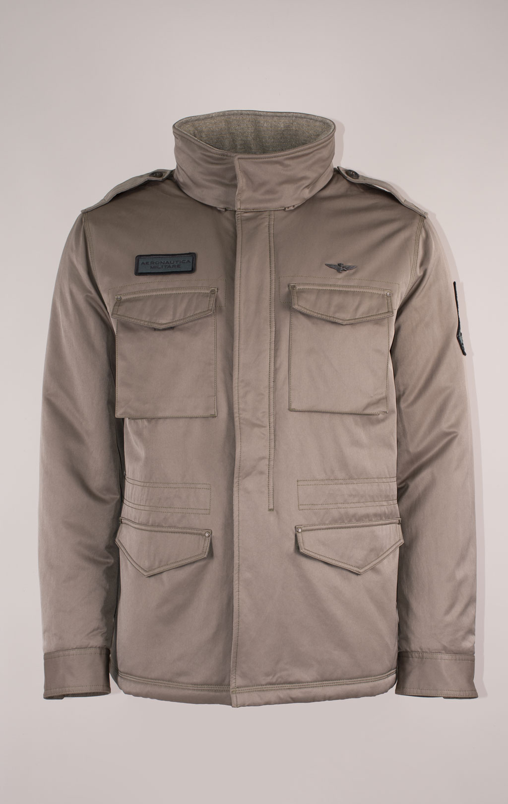 Куртка AERONAUTICA MILITARE M-65 big size FW 24/25/CN light mud (AB 2189) 