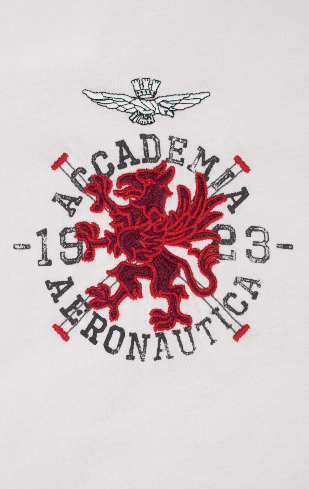 Футболка AERONAUTICA MILITARE CORSO GRIFO SS 24/TR milk white (TS 2201) 