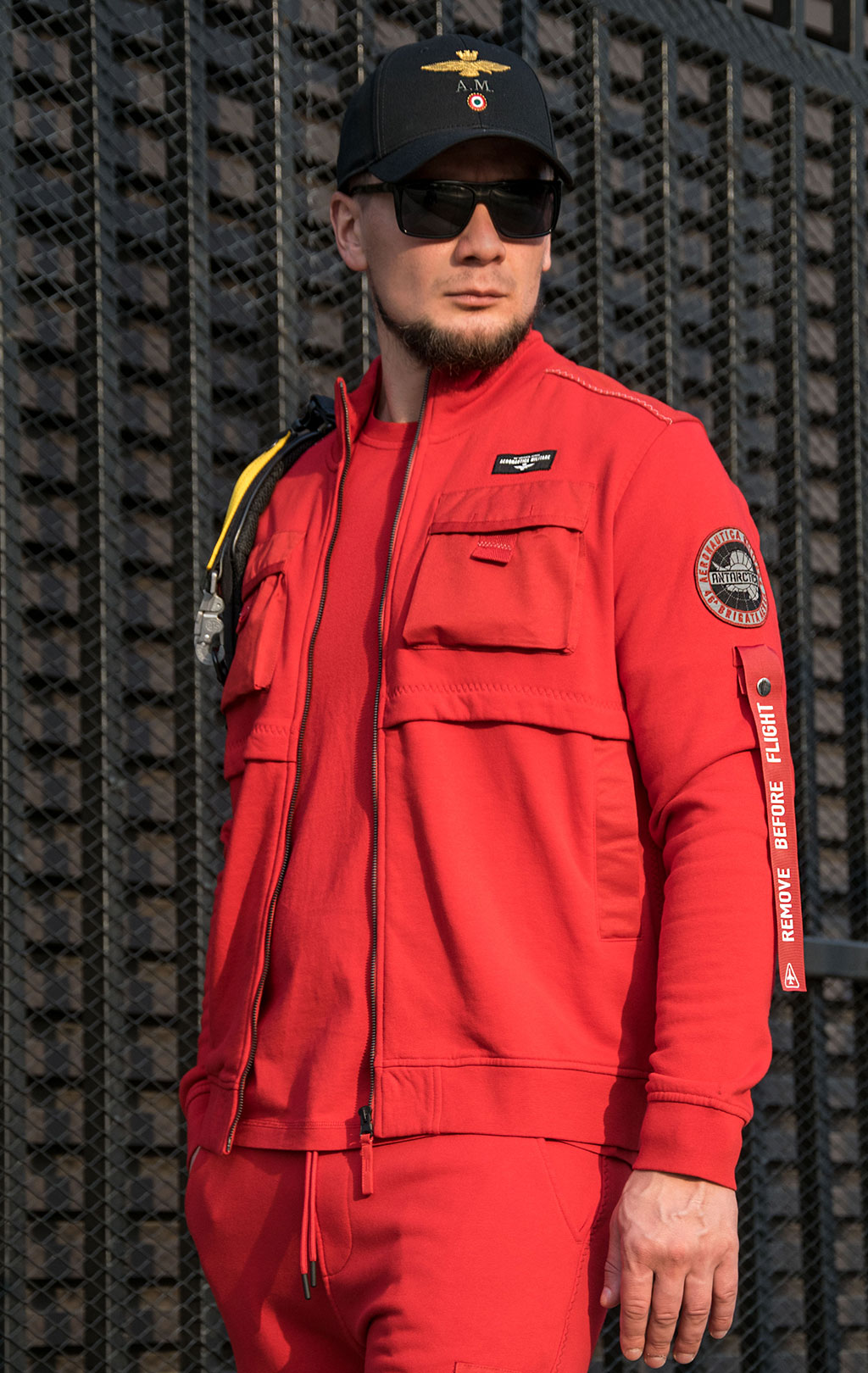 Олимпийка AERONAUTICA MILITARE ANTARCTICA FW 23/24/TR red (FE 1821) 