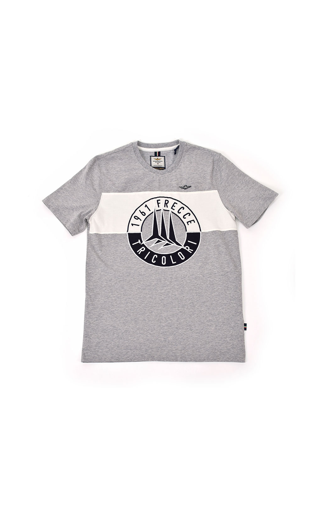 Футболка AERONAUTICA MILITARE SS 20 grigio melange (TS 1698) 