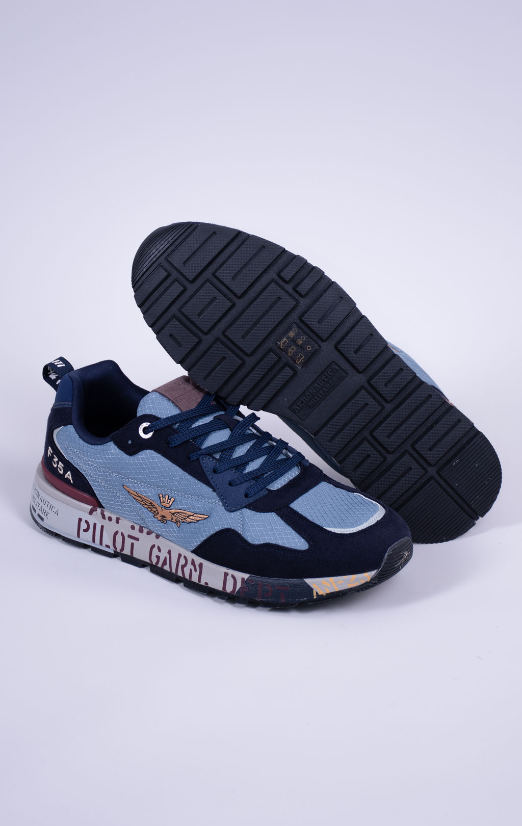 Кроссовки AERONAUTICA MILITARE (SC 0276) FW 26/27/CN blue/avio 
