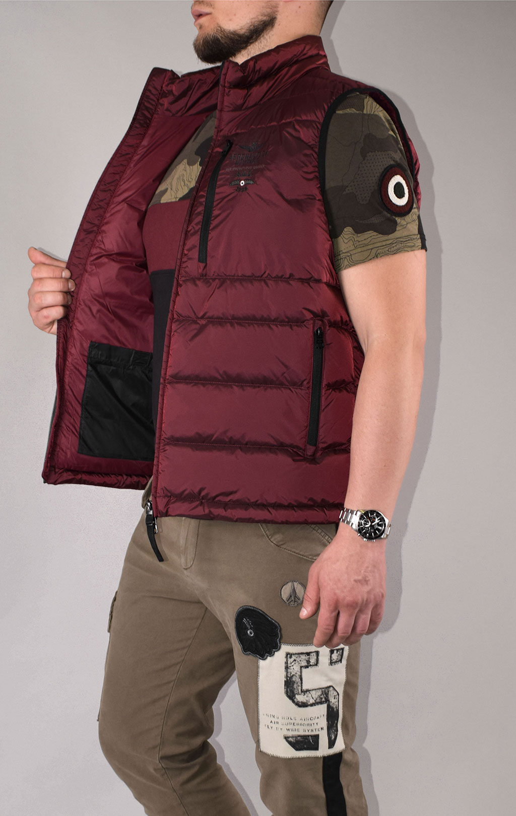 Жилет AERONAUTICA MILITARE FW 20/21/CN rosso (AB 1894) 