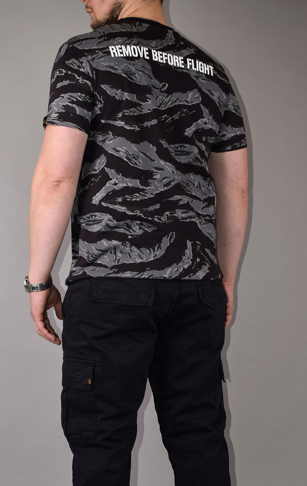 Футболка ALPHA INDUSTRIES TIGER CAMO T camo black tiger 