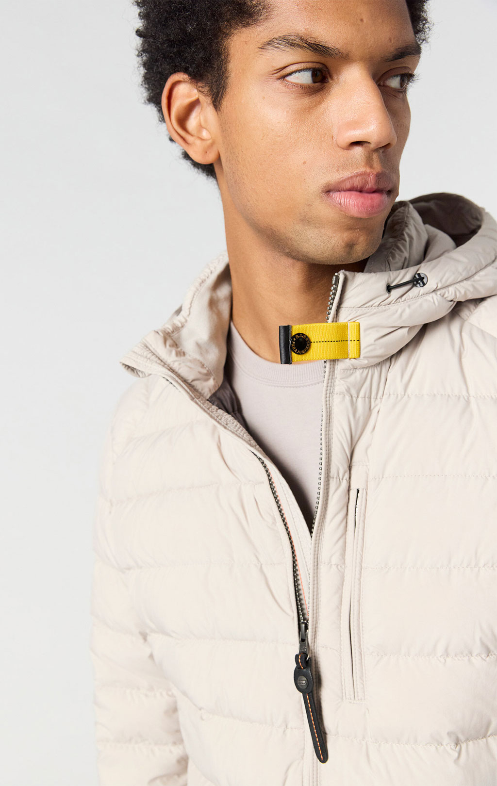 Куртка-пуховик лёгкая PARAJUMPERS LAST MINUTE FW 25/26 mastic 