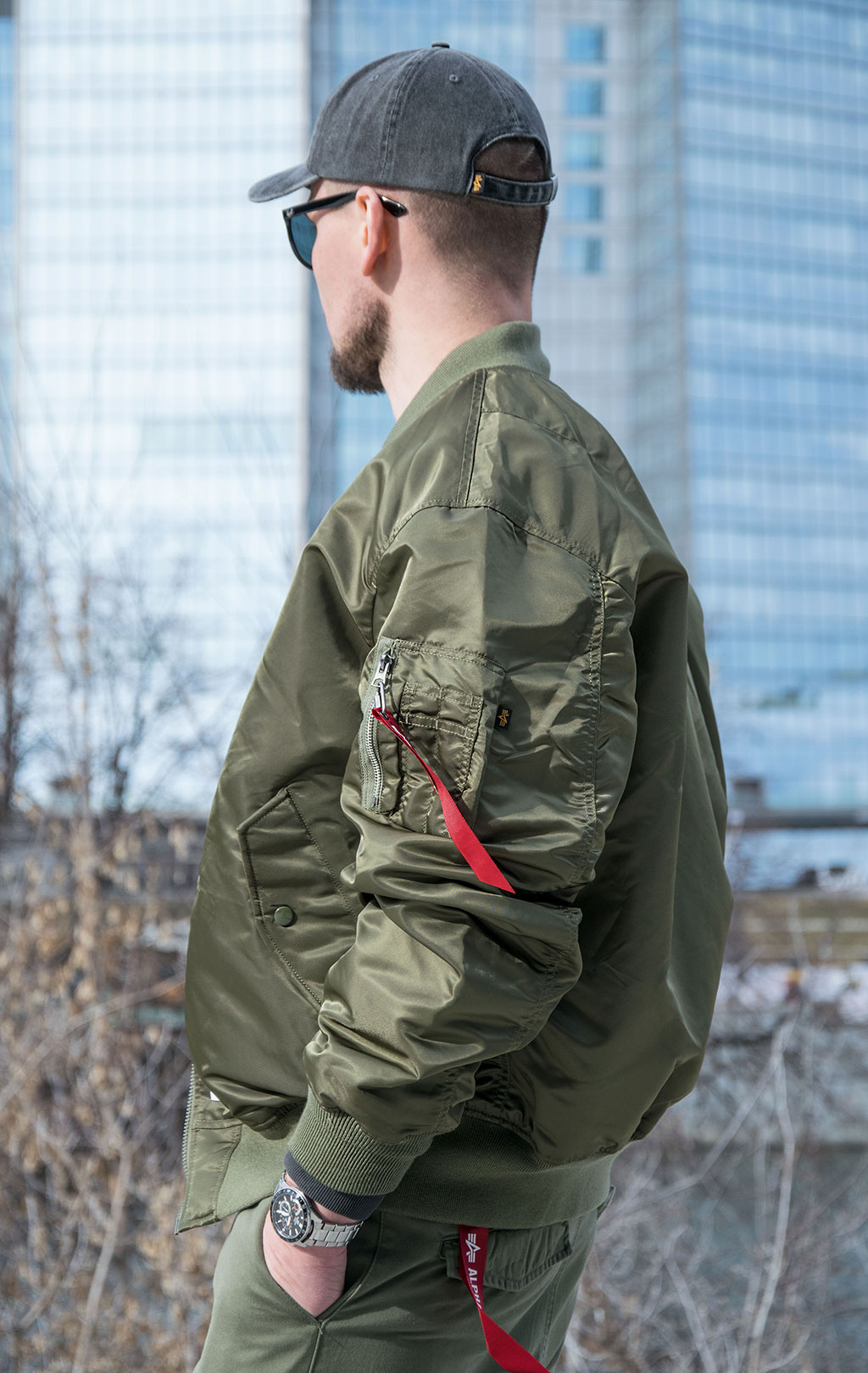 Бомбер-ветровка ALPHA INDUSTRIES L-2B GEN-II FLIGHT JACKET SS 23 m OG-107 green 