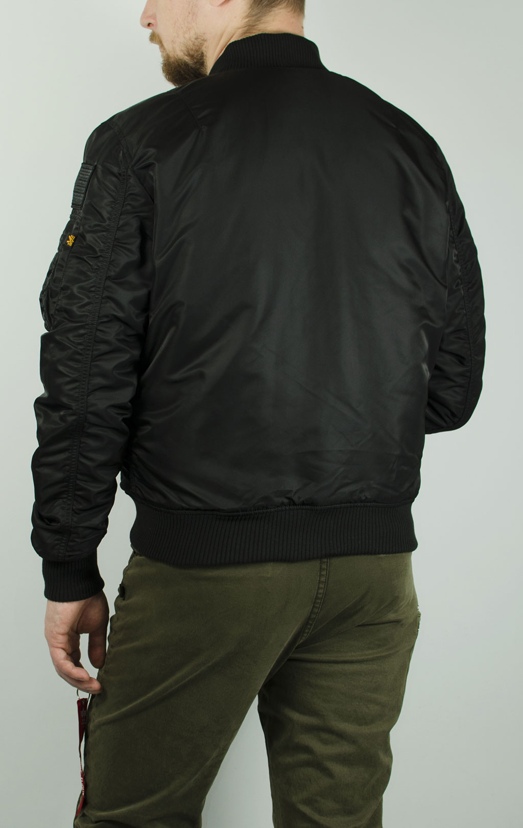 Бомбер ALPHA INDUSTRIES MA-1 VF NASA all black 