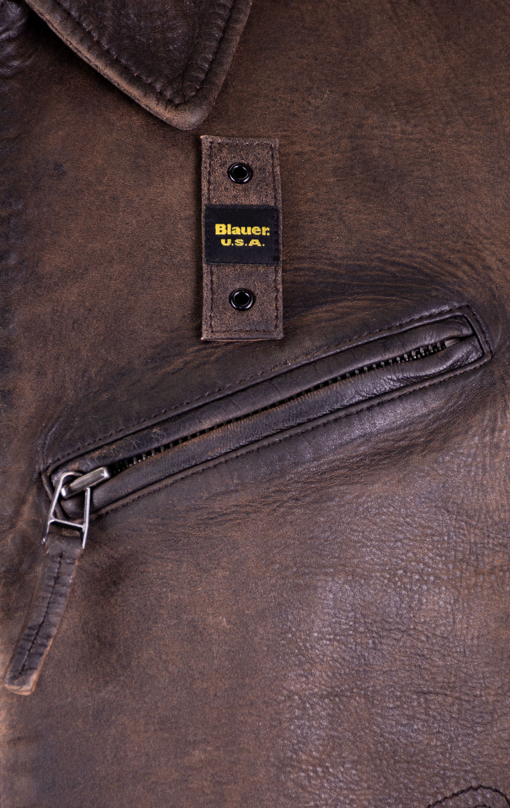 Куртка BLAUER SELWYN кожа FW 25/26 arabic coffe (L02313) 