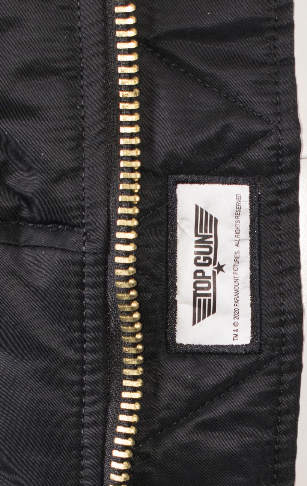 Куртка-бомбер лётная ALPHA INDUSTRIES MA-1 TOP GUN black 