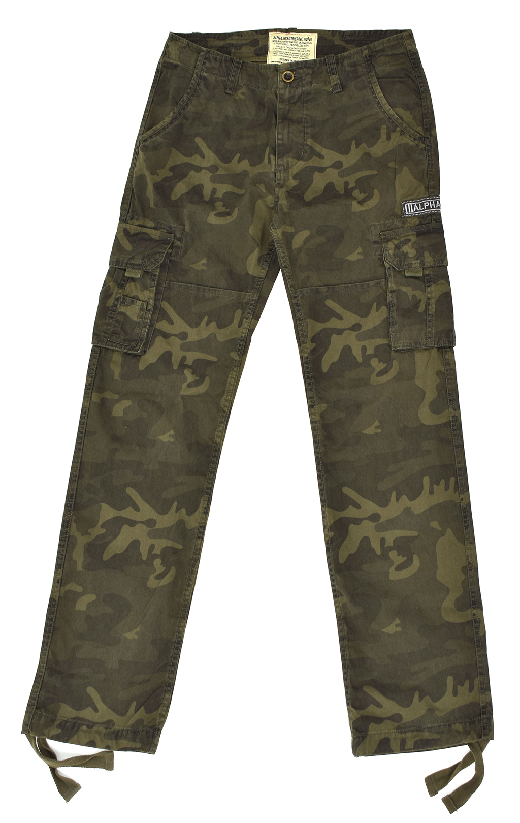 Брюки-карго ALPHA INDUSTRIES JET PANT olive camo (#101212) 