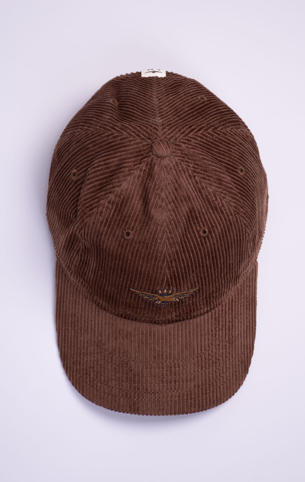Бейсболка AERONAUTICA MILITARE вельвет FW 26/27/CN mud brown (HA 1262) 