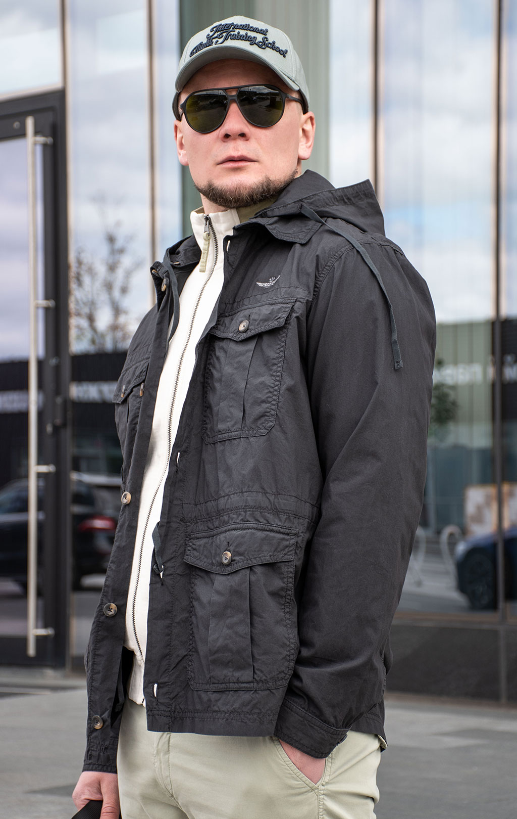 Ветровка AERONAUTICA MILITARE SS 24 m/AL anthracite grey (AC 020) 