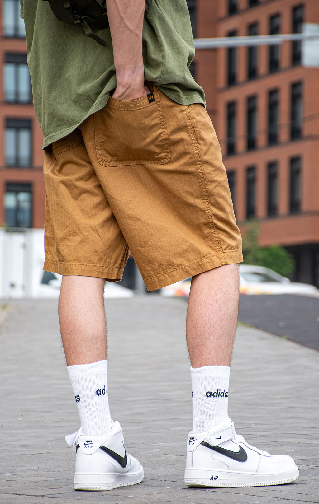 Шорты карго ALPHA INDUSTRIES P41 HBT COMBAT SHORT khaki 
