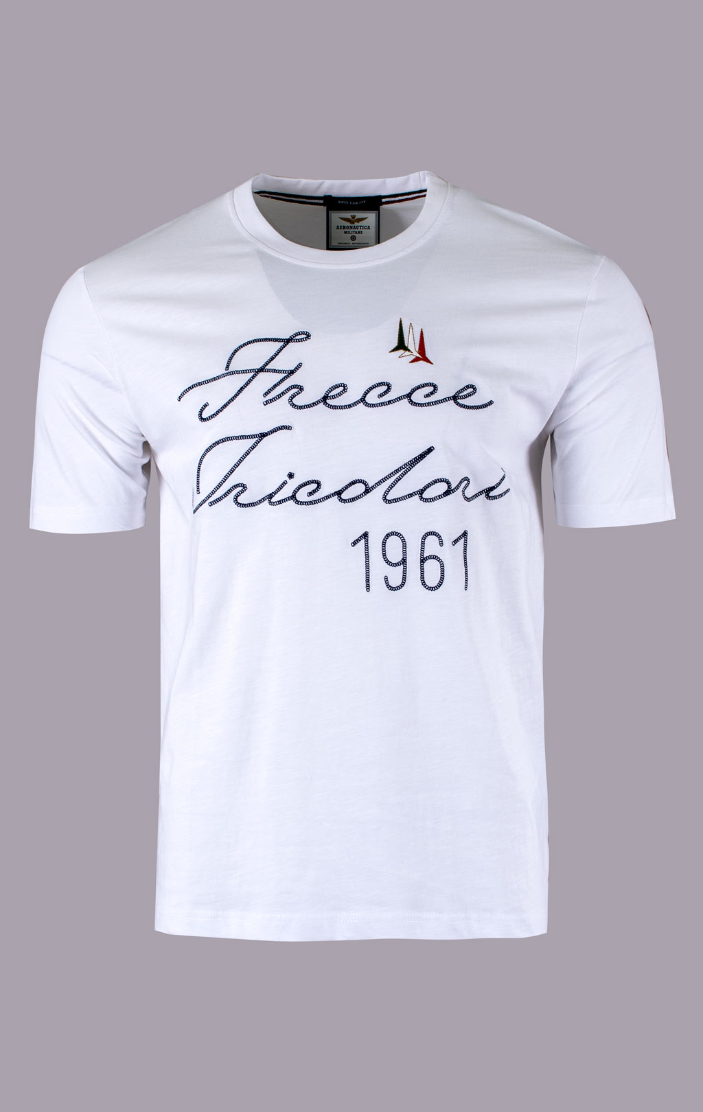Футболка AERONAUTICA MILITARE SS 26/BD off white (TS 2527) 