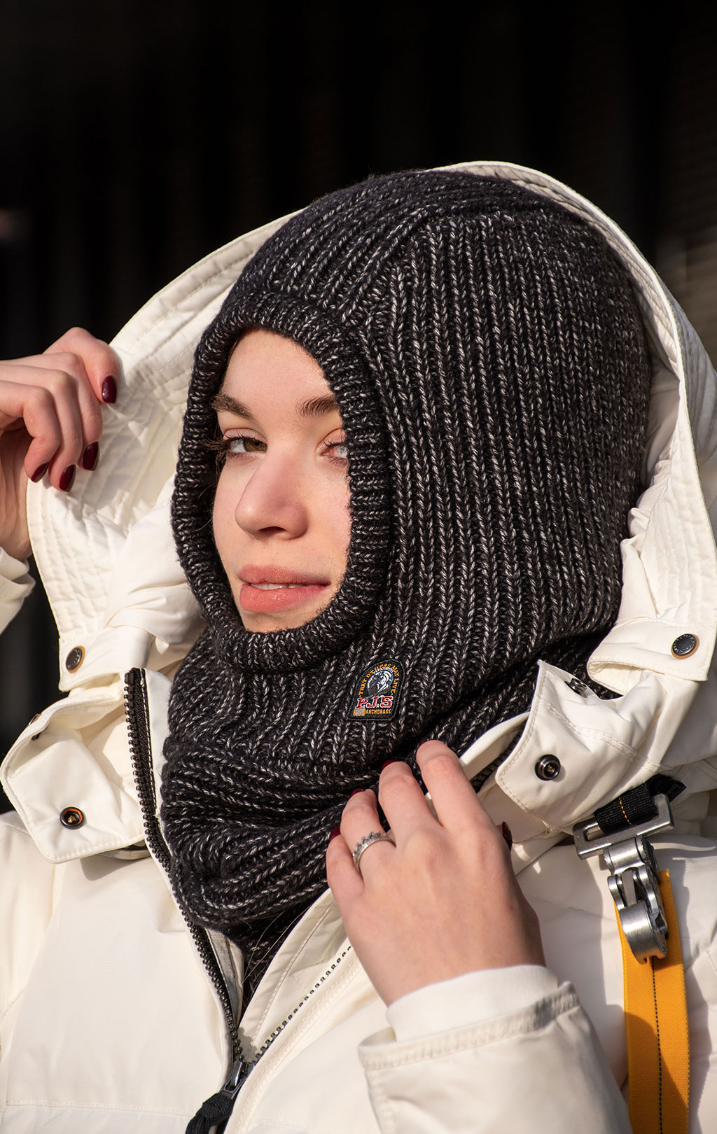Женская балаклава PARAJUMPERS BALACLAVA FW 24/25 black 