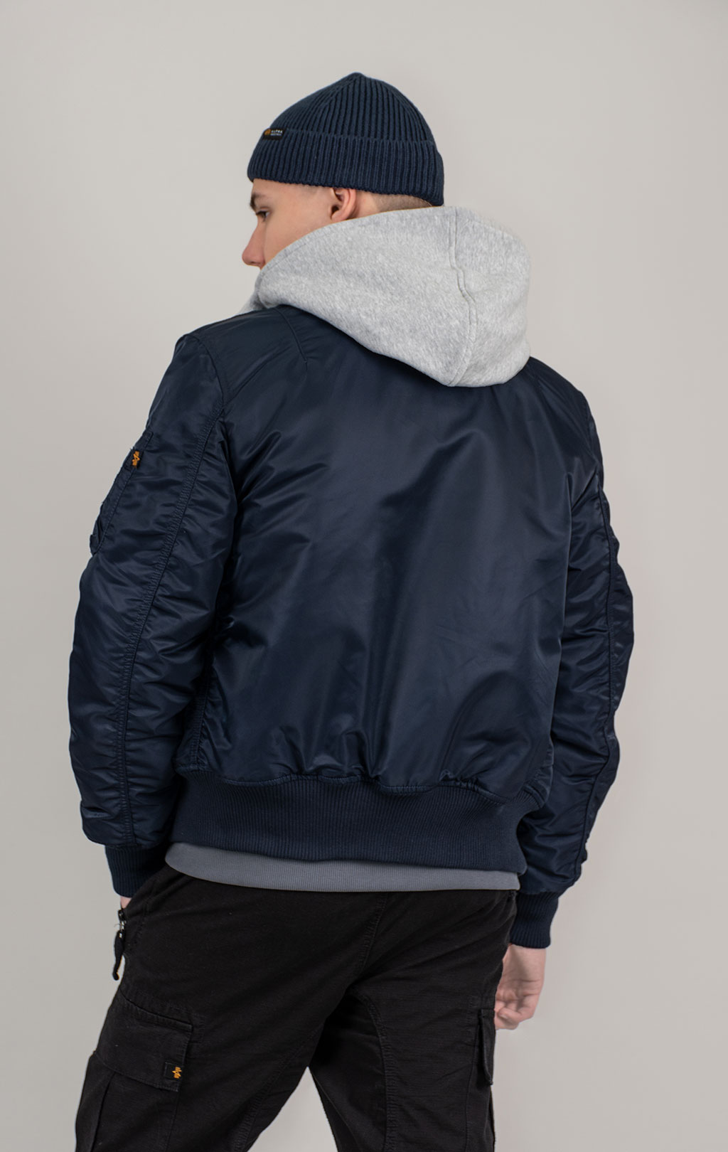Куртка-бомбер лётная ALPHA INDUSTRIES MA-1 D-Tec SE ultra navy 