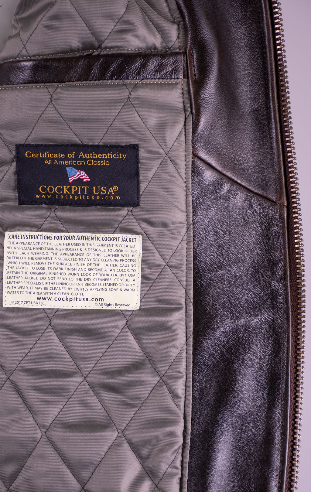 Куртка-пилот COCKPIT G-1 NAVY big size кожа brown (Z201035) 