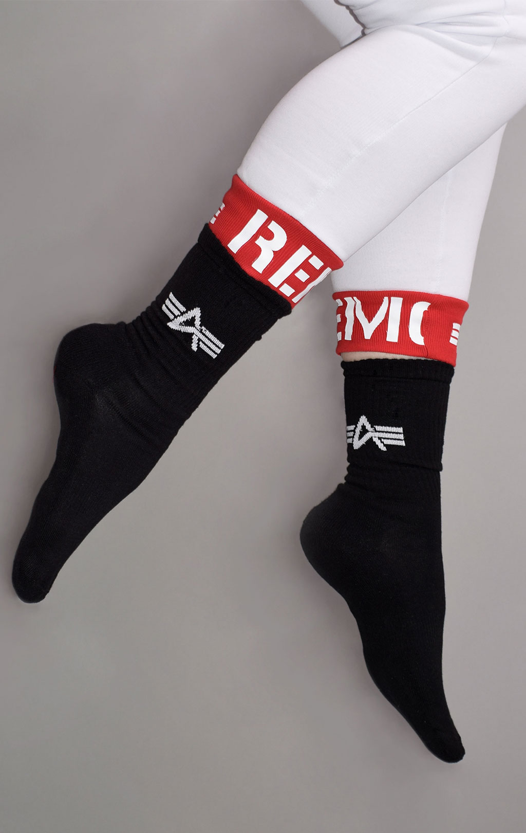 Носки ALPHA INDUSTRIES BASIC SOCKS BOX (упаковка 3 пары) black 