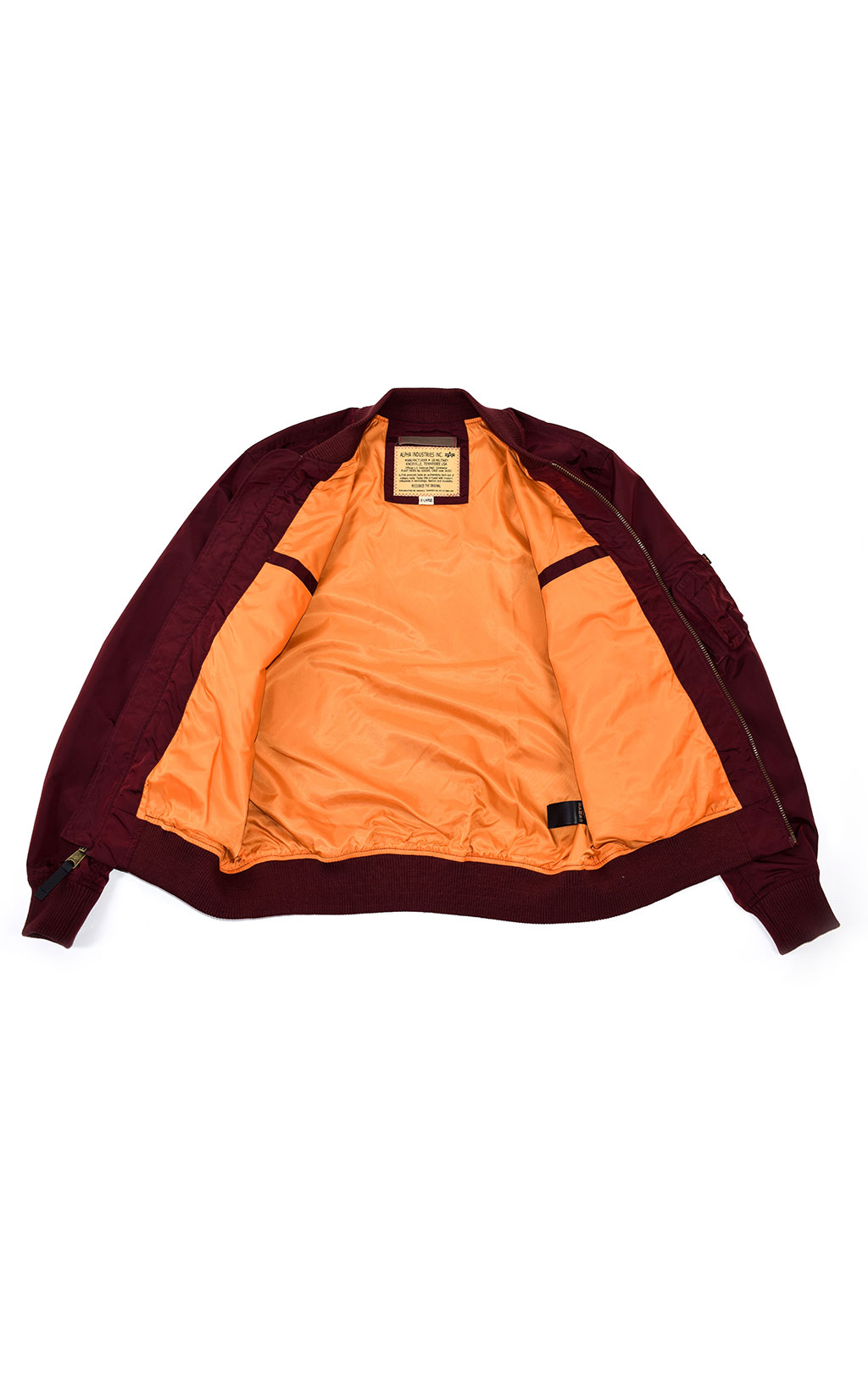 Ветровка-бомбер ALPHA INDUSTRIES MA-1 TT burgundy 