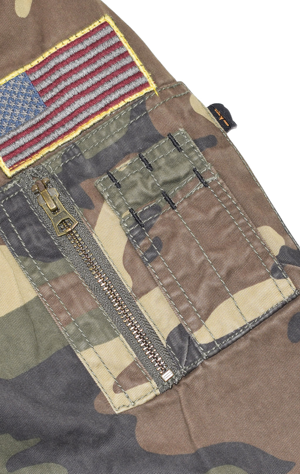 Ветровка ALPHA INDUSTRIES M-65 HUNTINGTON PATCH camo woodland 