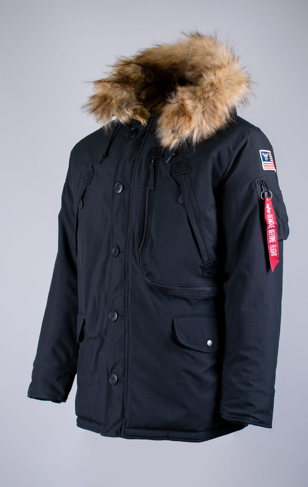Аляска ALPHA INDUSTRIES POLAR black 