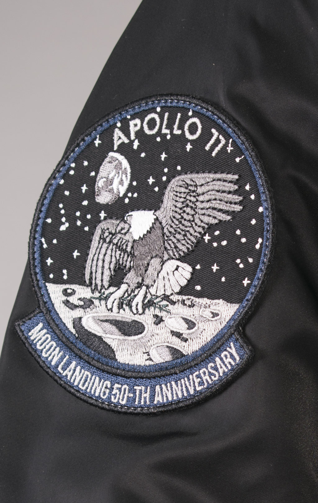 Ветровка-бомбер ALPHA INDUSTRIES MA-1 MOON LANDING REVERSIBLE black 