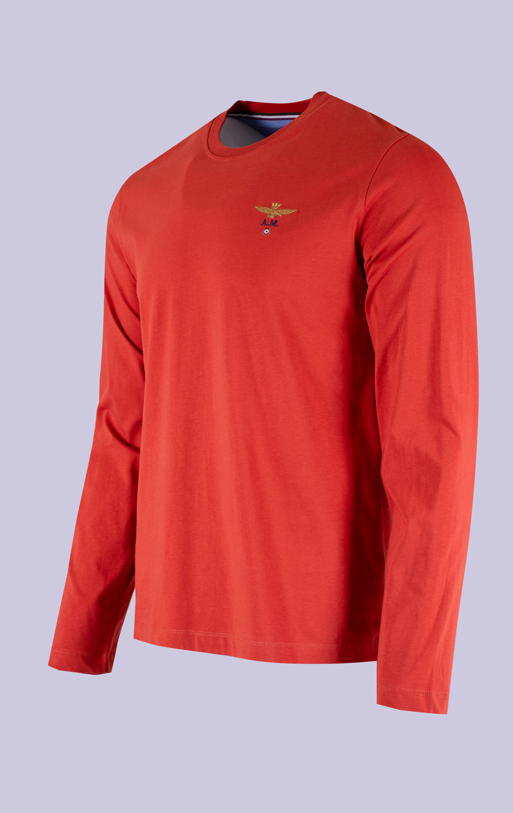Лонгслив AERONAUTICA MILITARE FW 26/27/TR burnt ochre (TS 2390) 