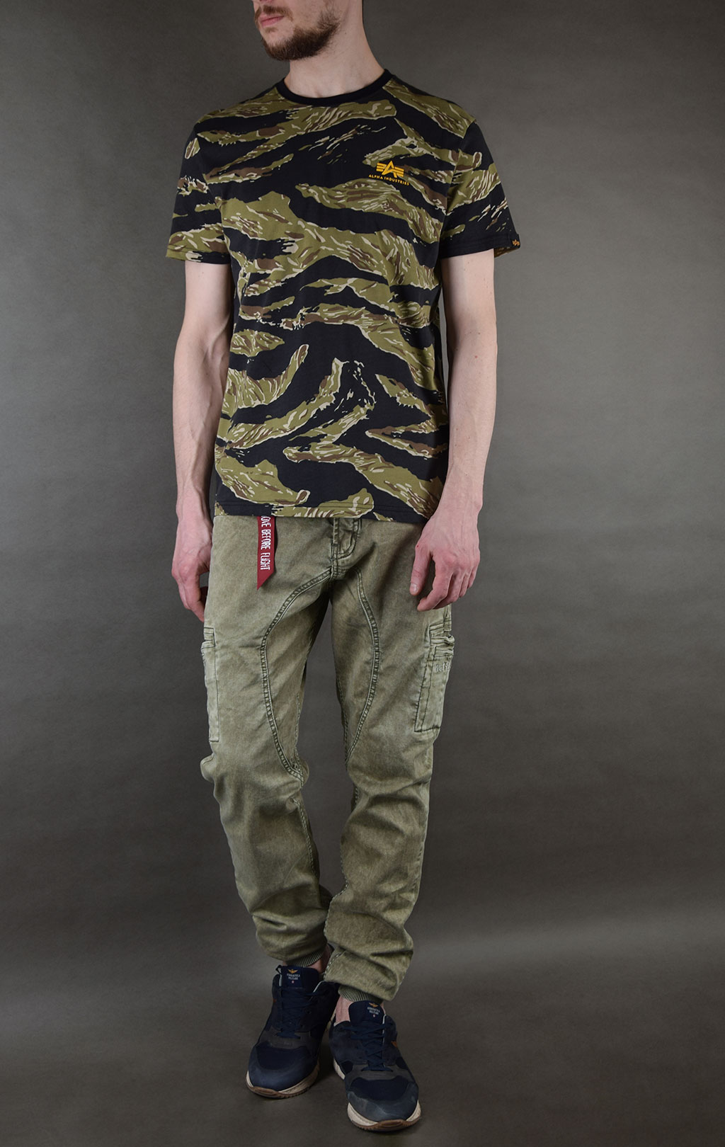 Футболка ALPHA INDUSTRIES TIGER CAMO T camo tiger 