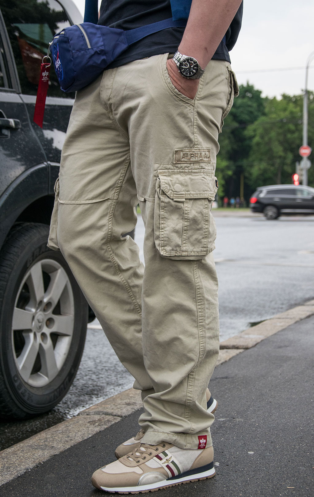 Брюки-карго ALPHA INDUSTRIES JET PANT big size bone white (#101212) 