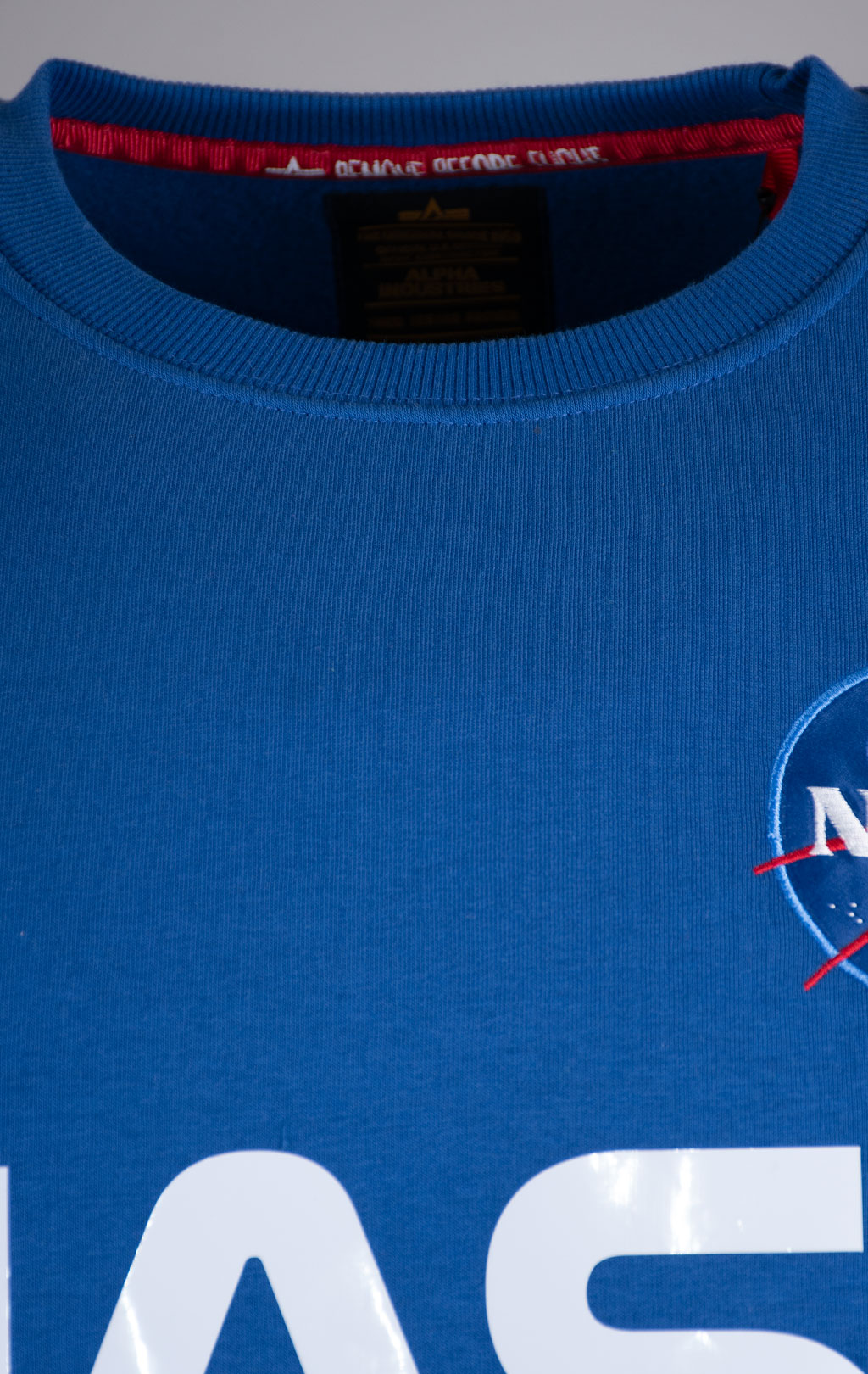 Свитшот ALPHA INDUSTRIES NASA reflective NASA blue 