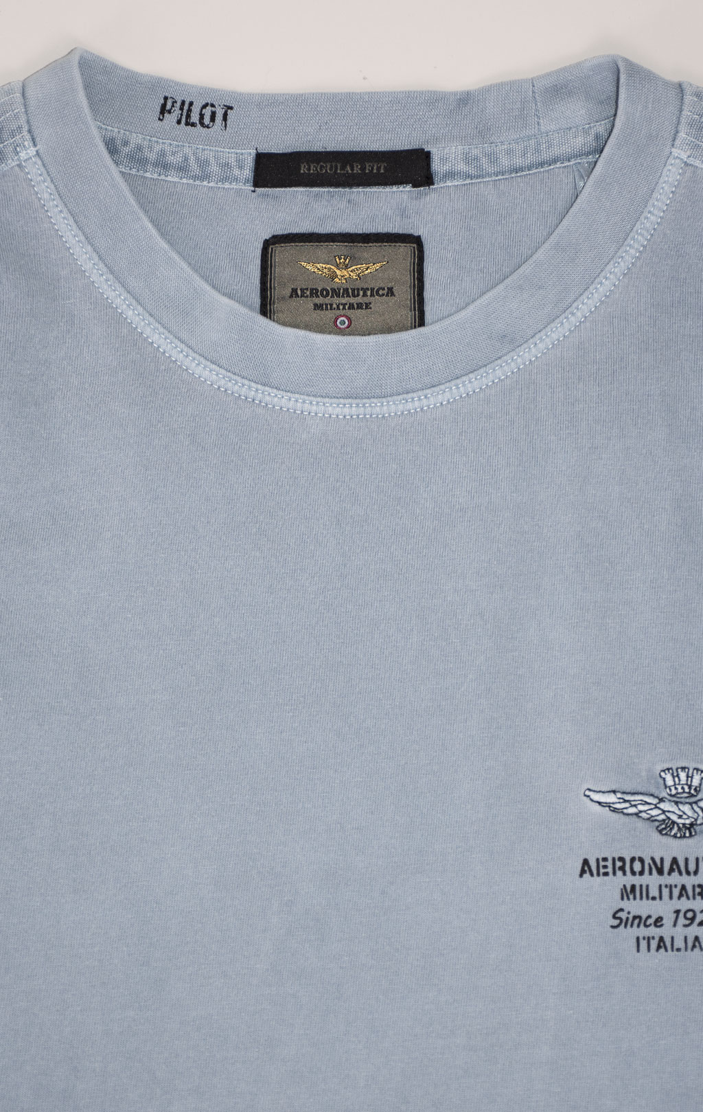 Футболка AERONAUTICA MILITARE SS 24/IN glacier blue (TS 2205) 