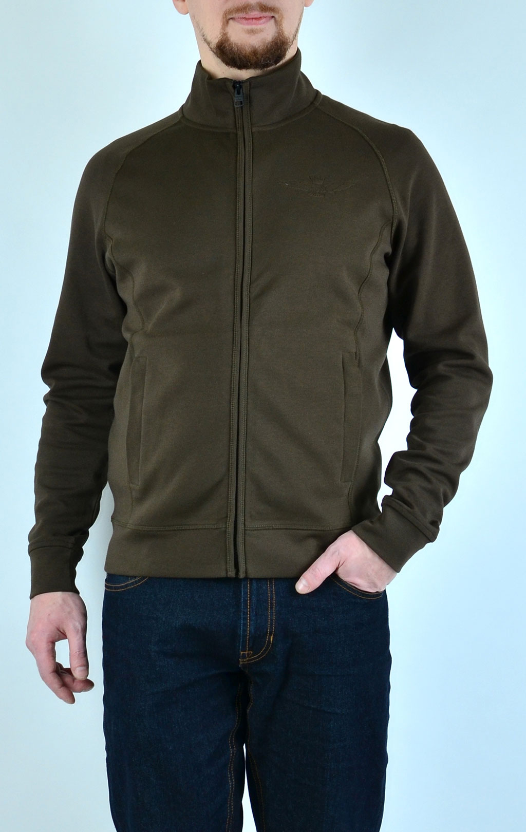 Толстовка AERONAUTICA MILITARE verde marcio (FE 1200) 