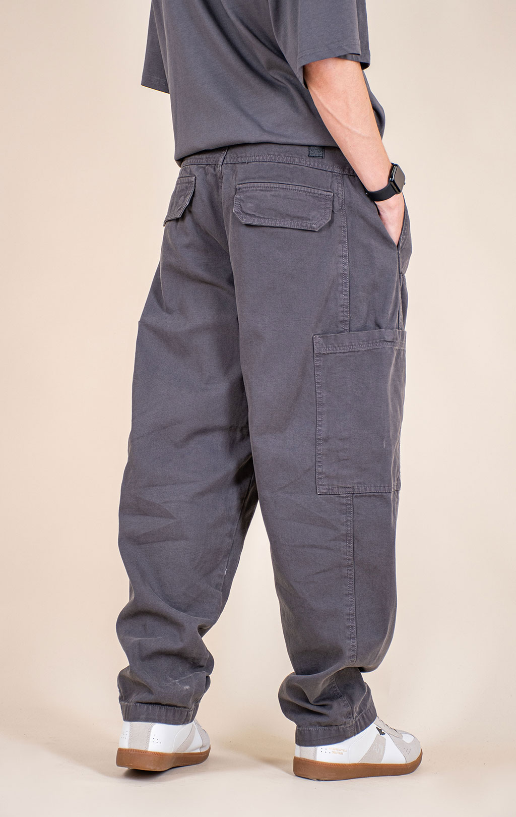 Брюки-карго ALPHA INDUSTRIES WORKWEAR DECK PANT vintage grey 