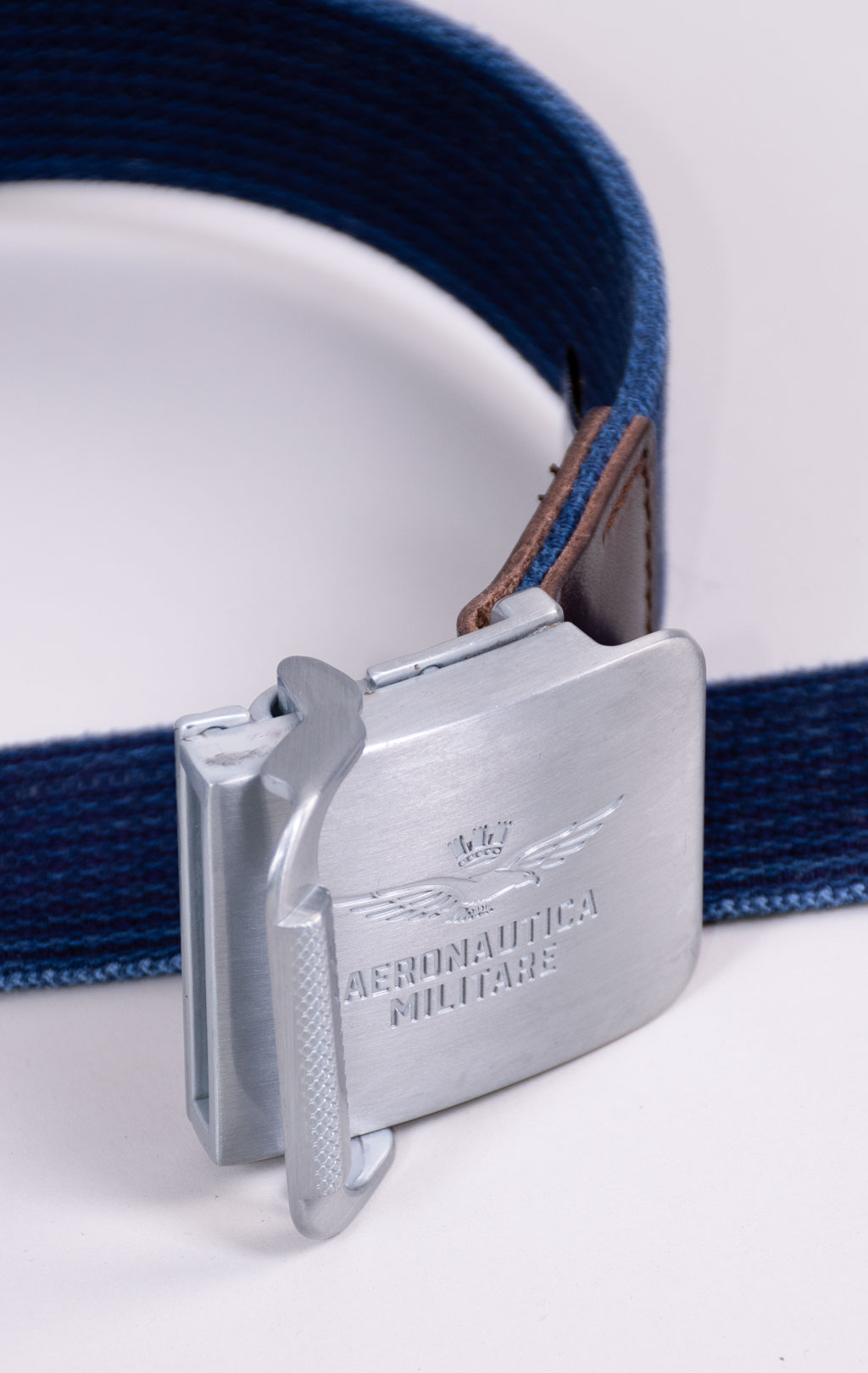 Ремень текстиль/кожа AERONAUTICA MILITARE FW 26/27/IT blue navy (CI 0319) 