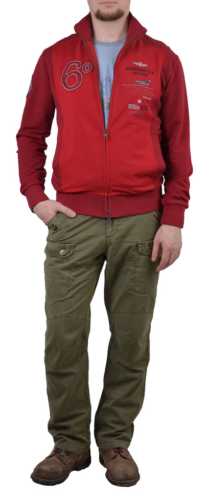 Толстовка AERONAUTICA MILITARE red (FE 933) 