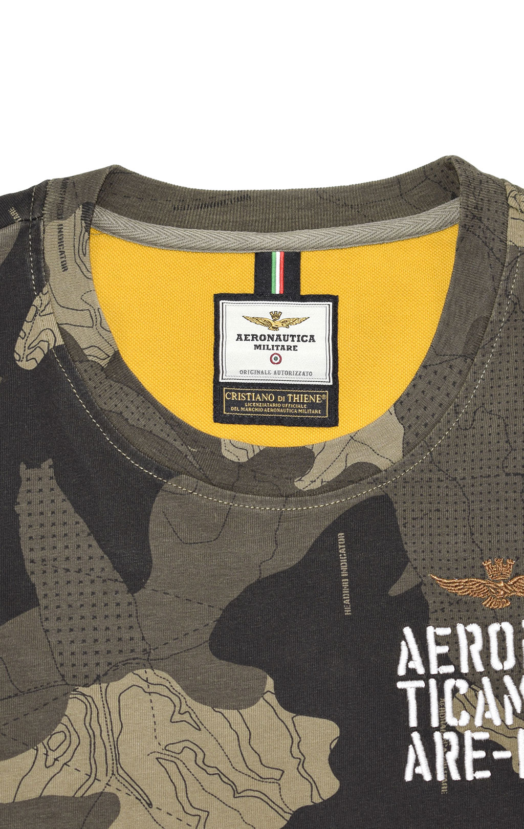 Футболка AERONAUTICA MILITARE FW 20/21/IN black/camouflage (TS 1778) 