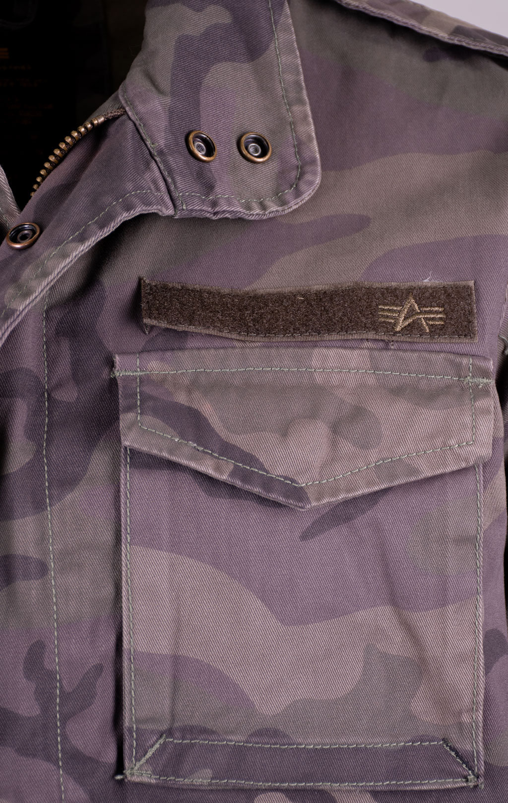 Ветровка ALPHA INDUSTRIES M-65 HUNTINGTON dark olive camo 