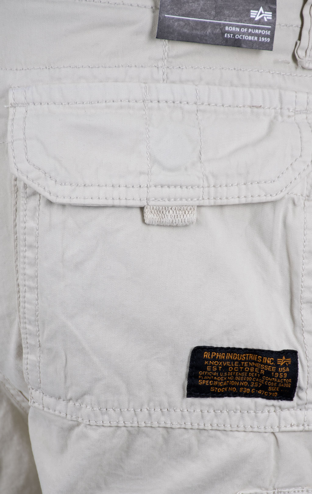 Шорты карго ALPHA INDUSTRIES JET stone 