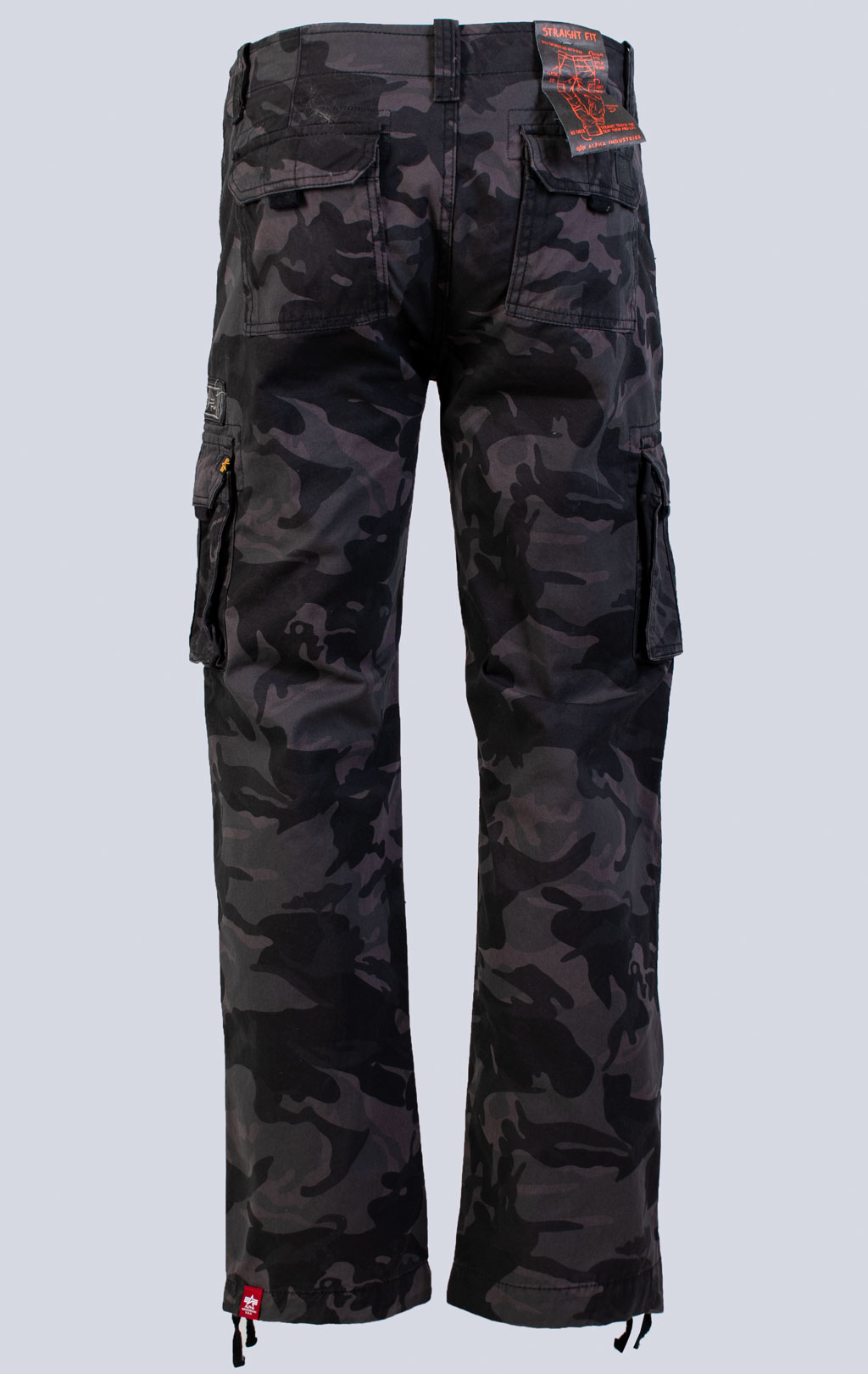 Брюки-карго ALPHA INDUSTRIES JET PANT big size black camo (#101212) 