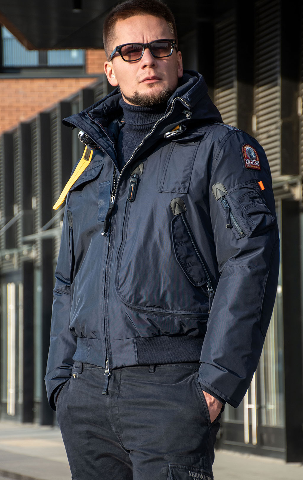 Аляска пуховая PARAJUMPERS GOBI FW 25/26 blue navy 