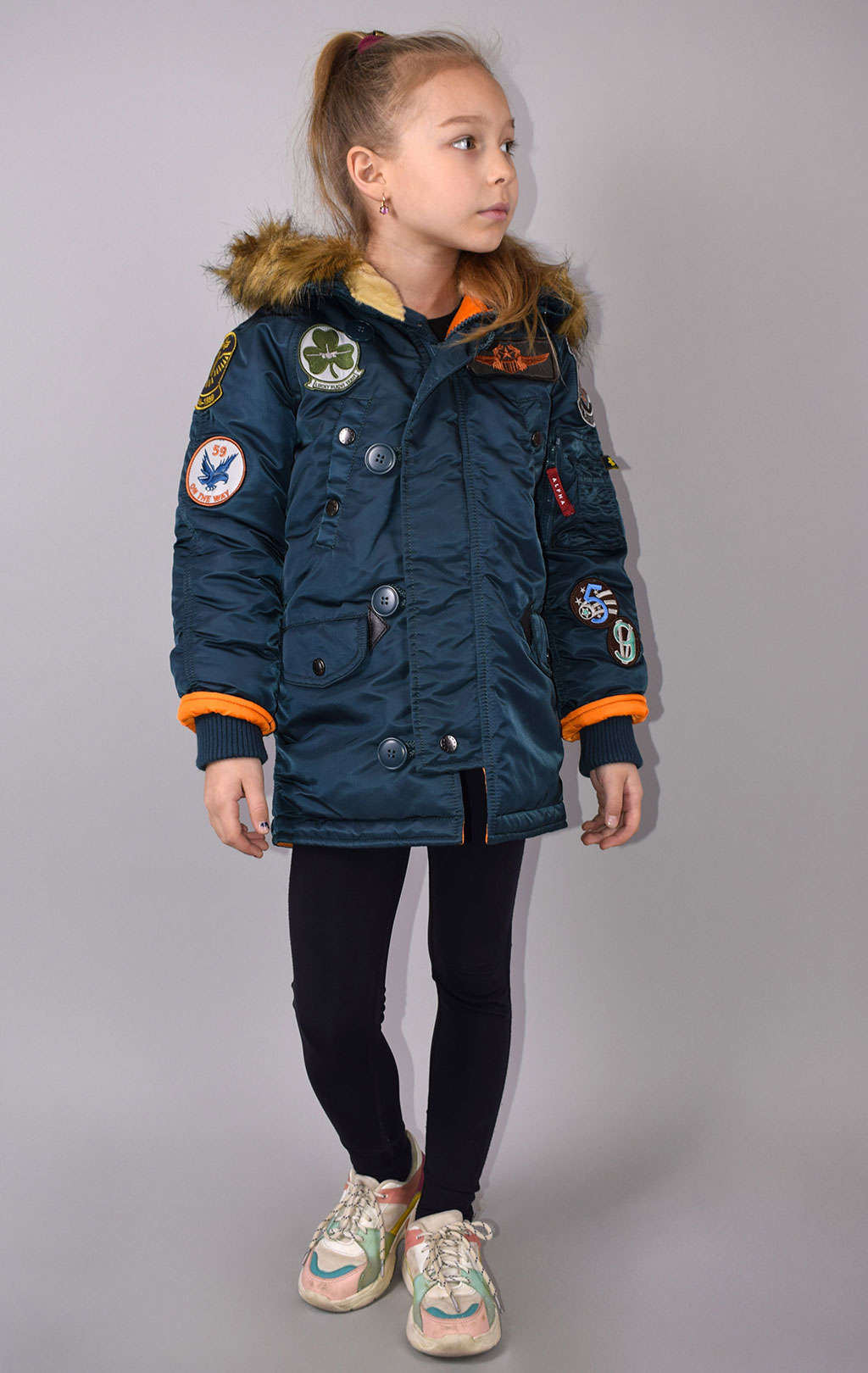 Детская аляска ALPHA INDUSTRIES MAVERICK navy 