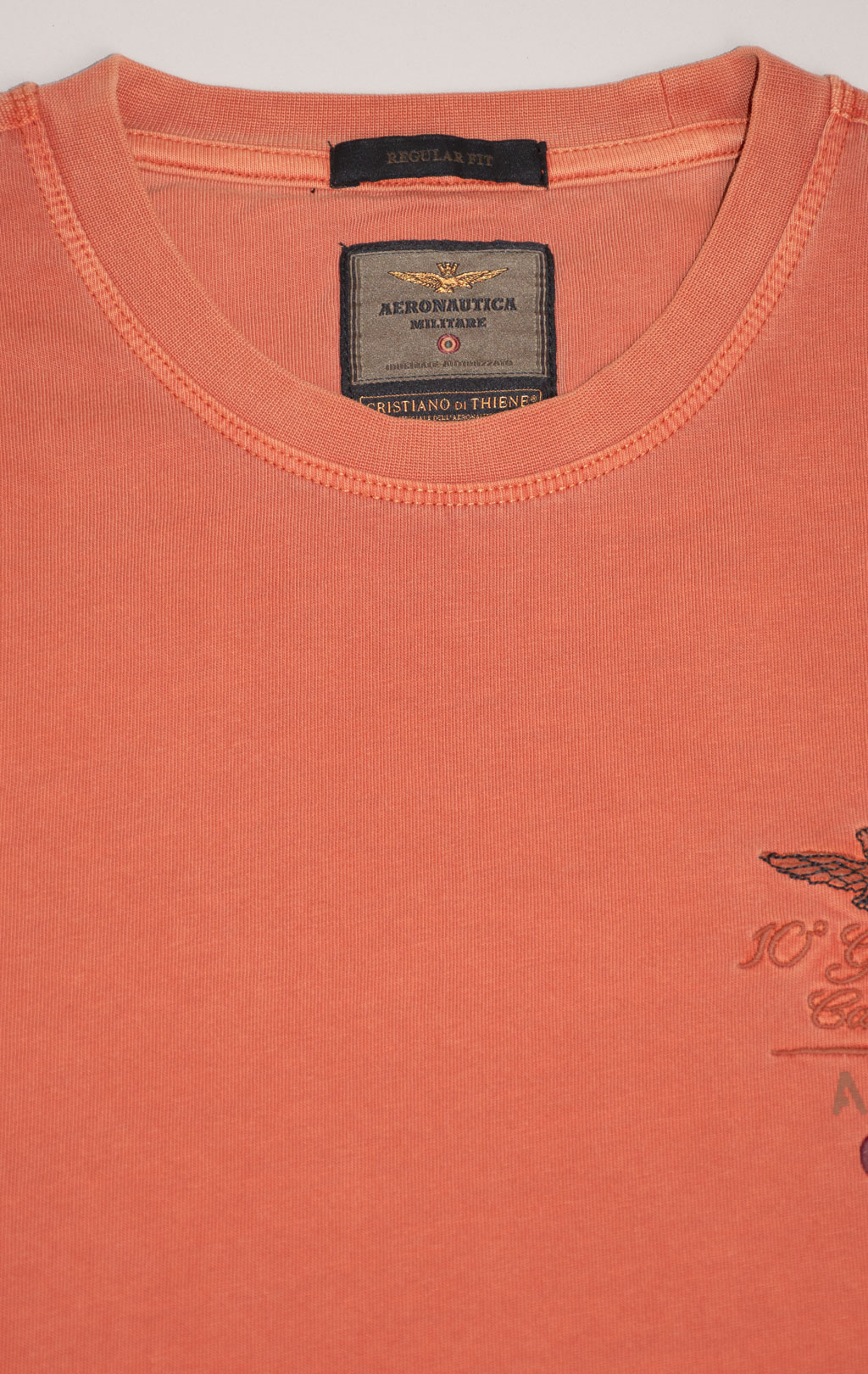 Лонгслив AERONAUTICA MILITARE FW 24/25/TR spice orange washed (TS 2313) 