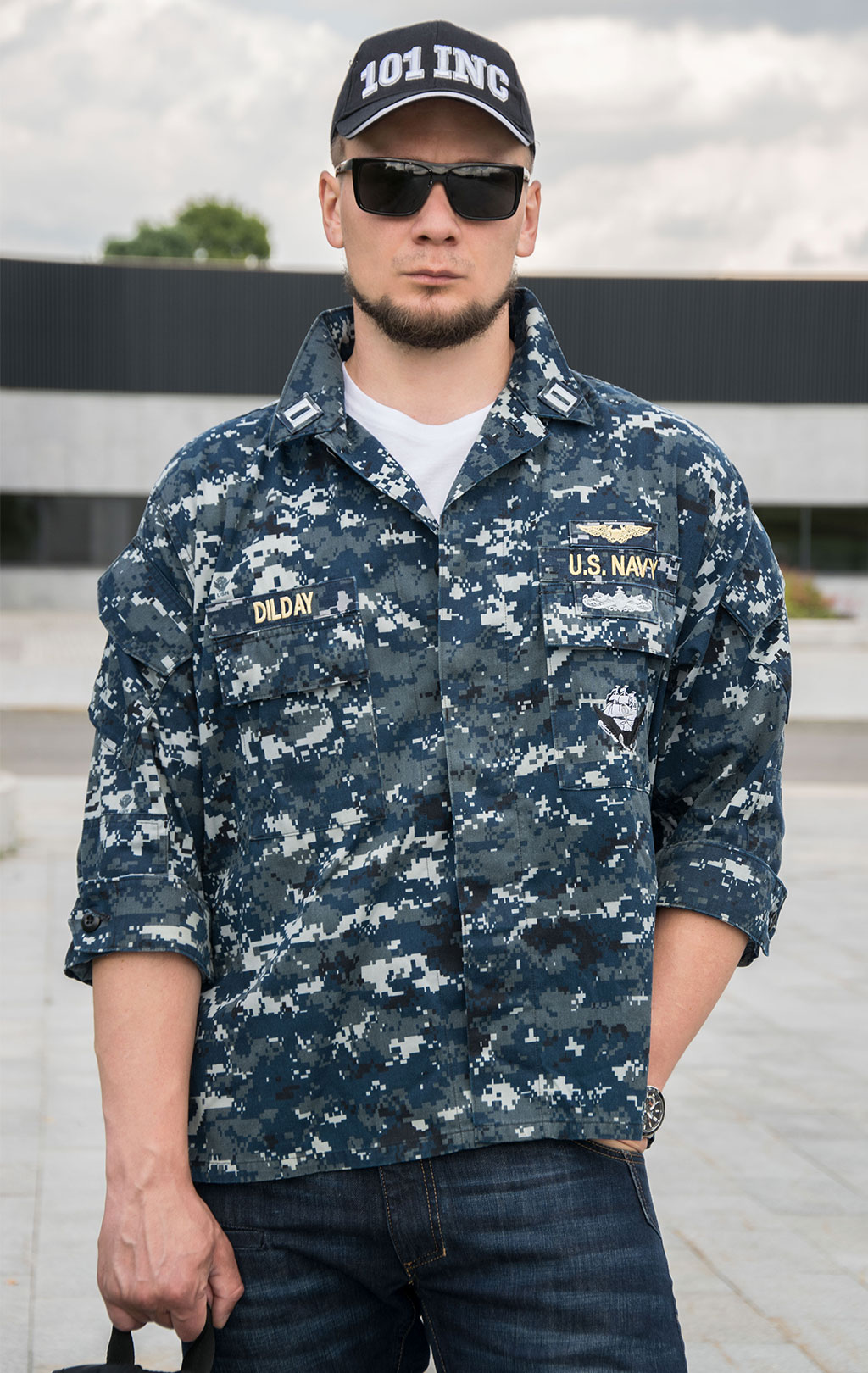 Китель полевой NWU digital navy США
