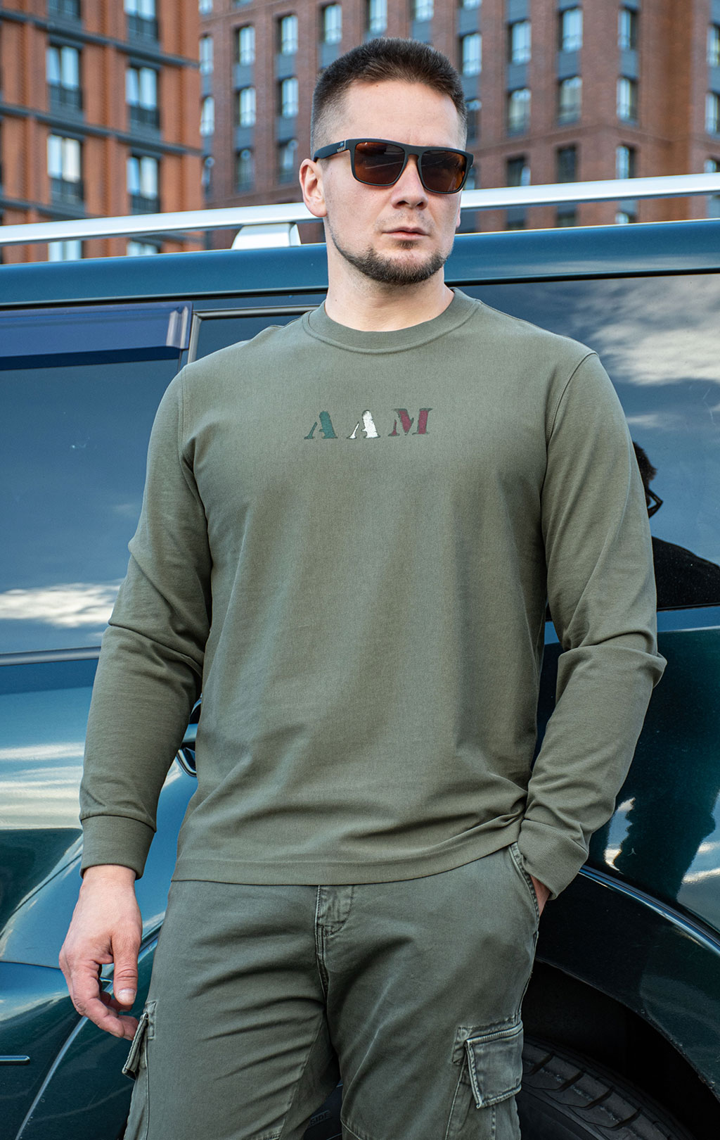 Лонгслив AERONAUTICA MILITARE FW 26/27/TR tea leaf (TS 2546) 