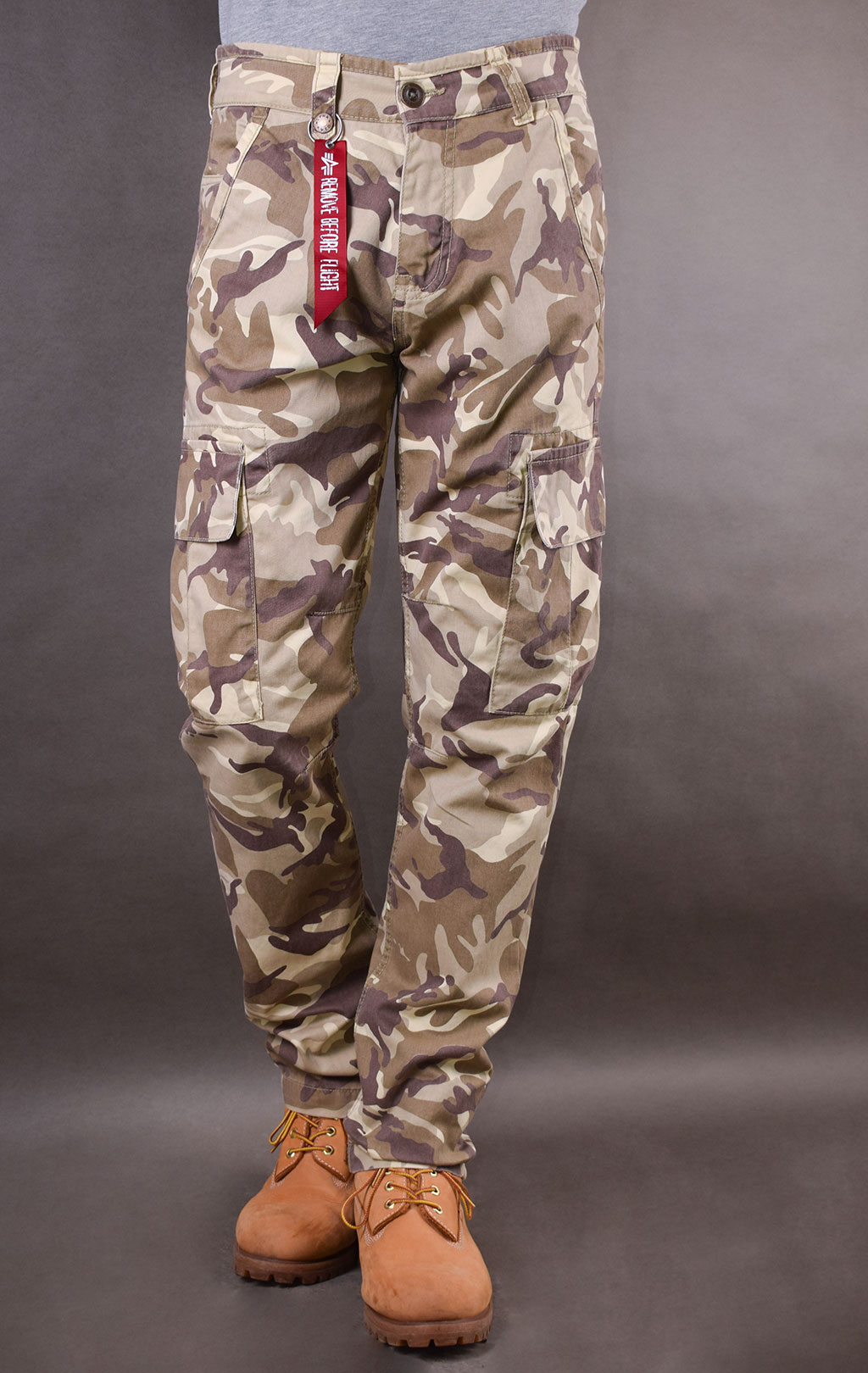 Брюки-карго ALPHA INDUSTRIES AGENT C desert camo 