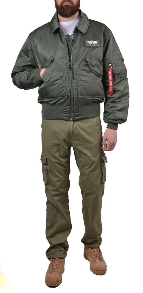 Куртка летная ALPHA INDUSTRIES CWU-45 sage 