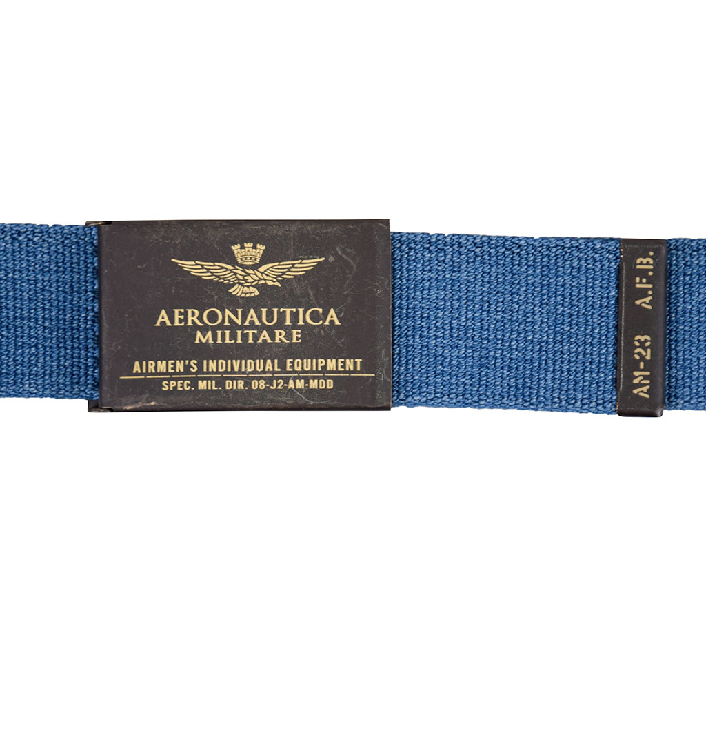 Ремень эластичный AERONAUTICA MILITARE SS19 blue aperto (CI 246) 